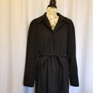 London Fog Men's Long Trench Coat Black